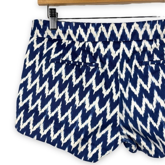 4 for $20 SALE! J Crew Factory Midrise Stretch Chino Shorts, Royal/White, 4 - Picture 7 of 8